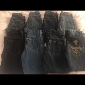LOT OF BOYS JEANS SIZE 8 (8 PAIRS)